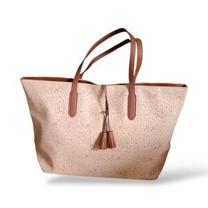 Ulta Tote Bag Large Brown & Peach